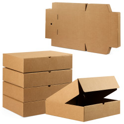 Pack 25 Cajas de Cartón Automontables 35x26x8 cm ideal para tus envíos